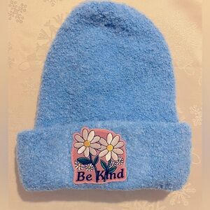 Thick blue women’s beanie